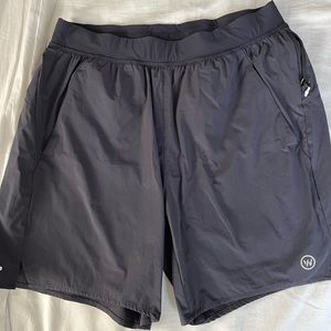 Whoop black running shorts!